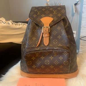 Authentic Louis Vuitton Montsouris Gm monogram